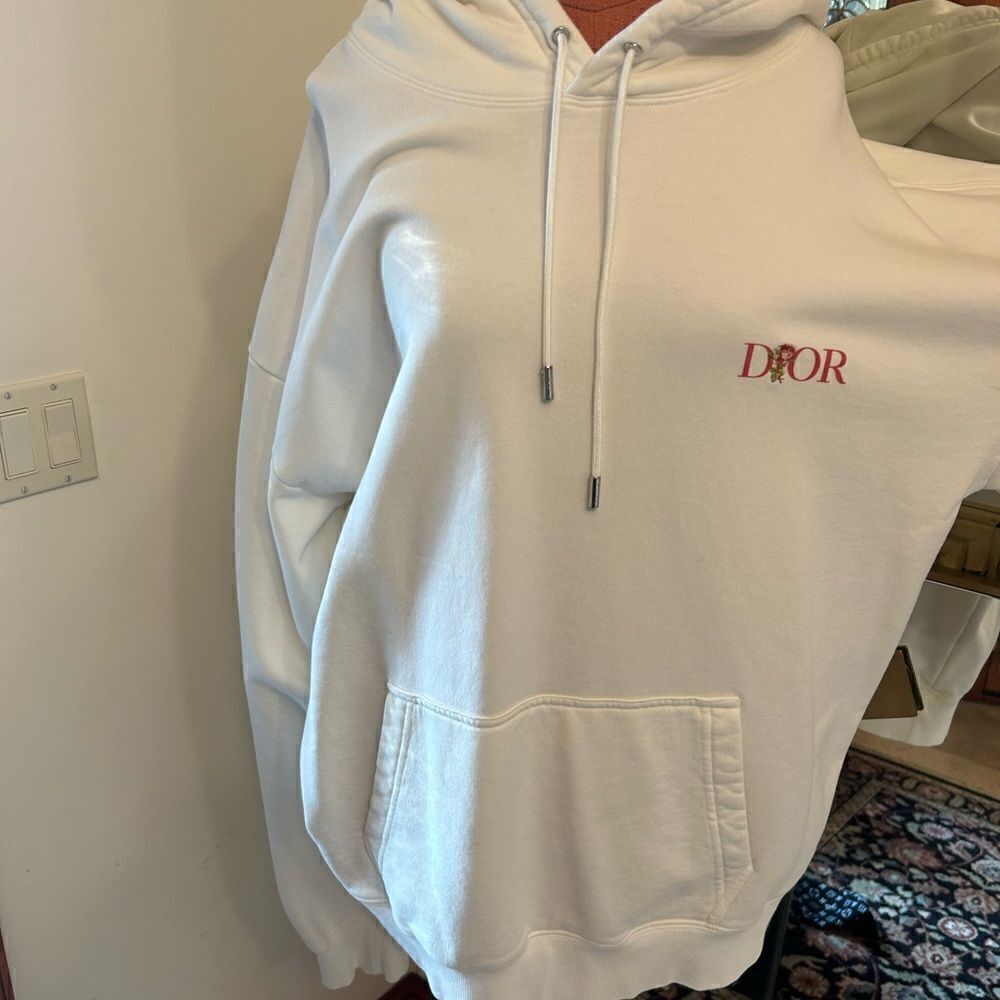 Men’s Dior Jardin flower hoodie size 3 XL made in Italy PRISTINE